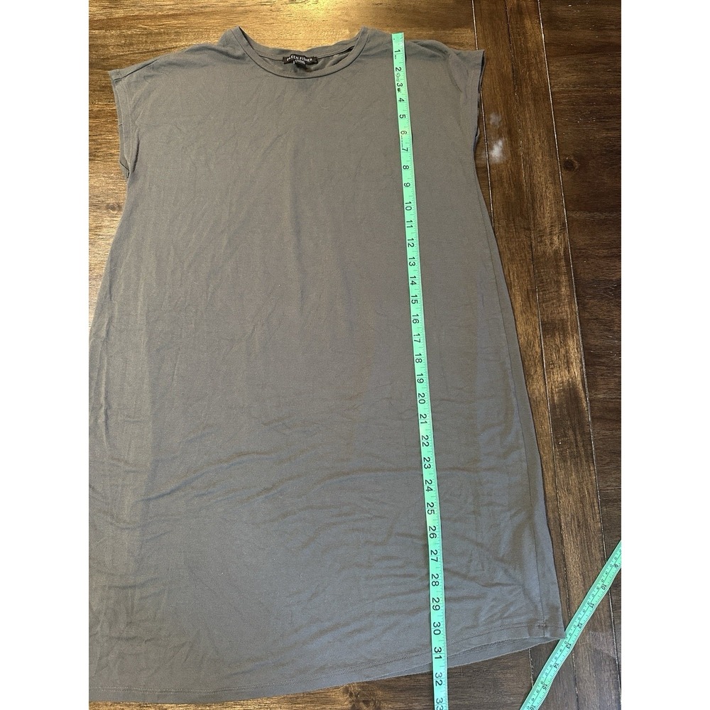 Eileen Fisher Women's XXS 2XS Jersey Tunic Long T Shirt Tee Top Short Sleeve - Picture 7 of 7